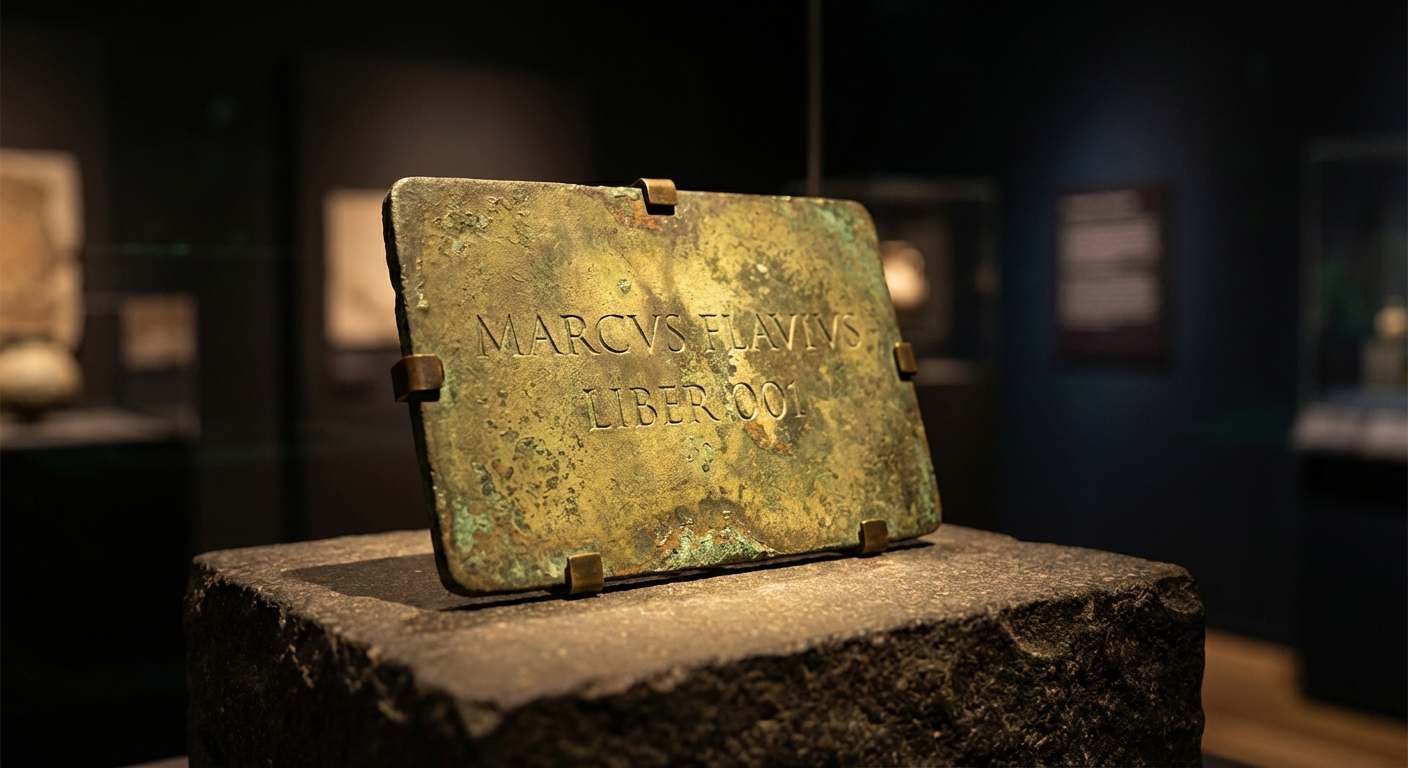The first library card ever issued in the Hyborian Age, carved into a thin bronze plate, bearing Conan's name