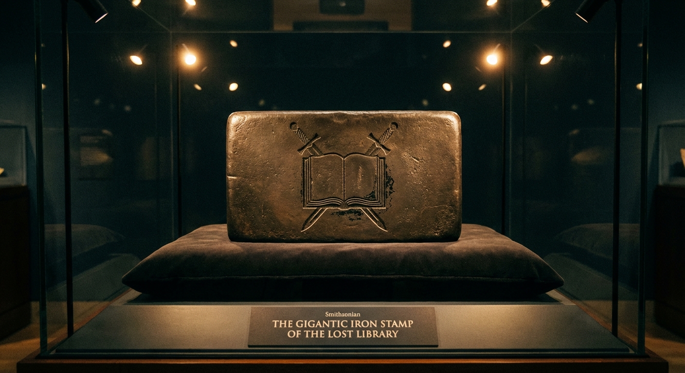 Conan's iron library stamp, massive and worn, bearing the seal of the Great Library of Tarantia
